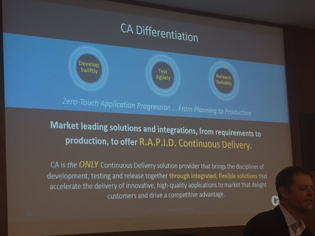 broncjet's tweet image. @CAinc introduces #releaseautomation #ContiniousDelivery addition @InformationWeek @LennyLiebmann @jeff_scheaffer