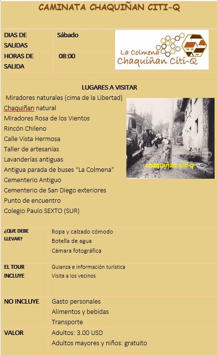 q_citi's tweet photo. caminata chaquiñan ven y visitanos https://t.co/E8DSkilYN6