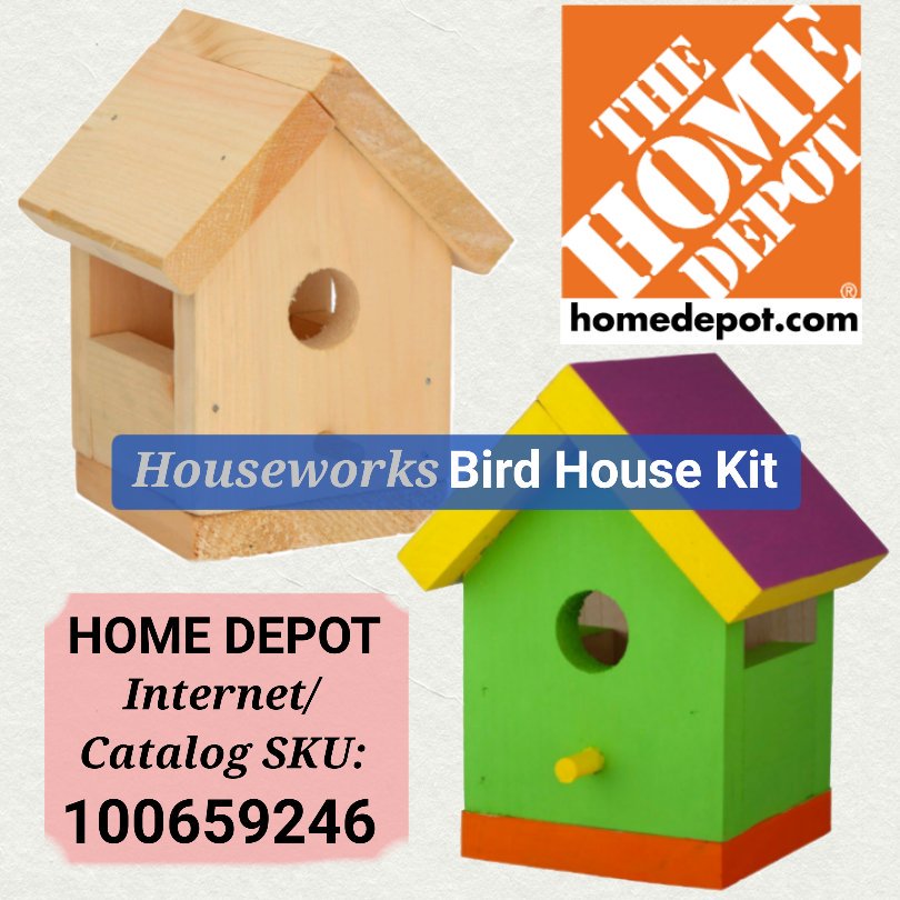CRPaluszewski's tweet photo. To liven up your 🌳 yard is to put a bird🐦house in it❕ @homedepot #birdhouse #thd0989 💻📱 https://t.co/QeCZCi8ePo https://t.co/LbsgFwQEmS
