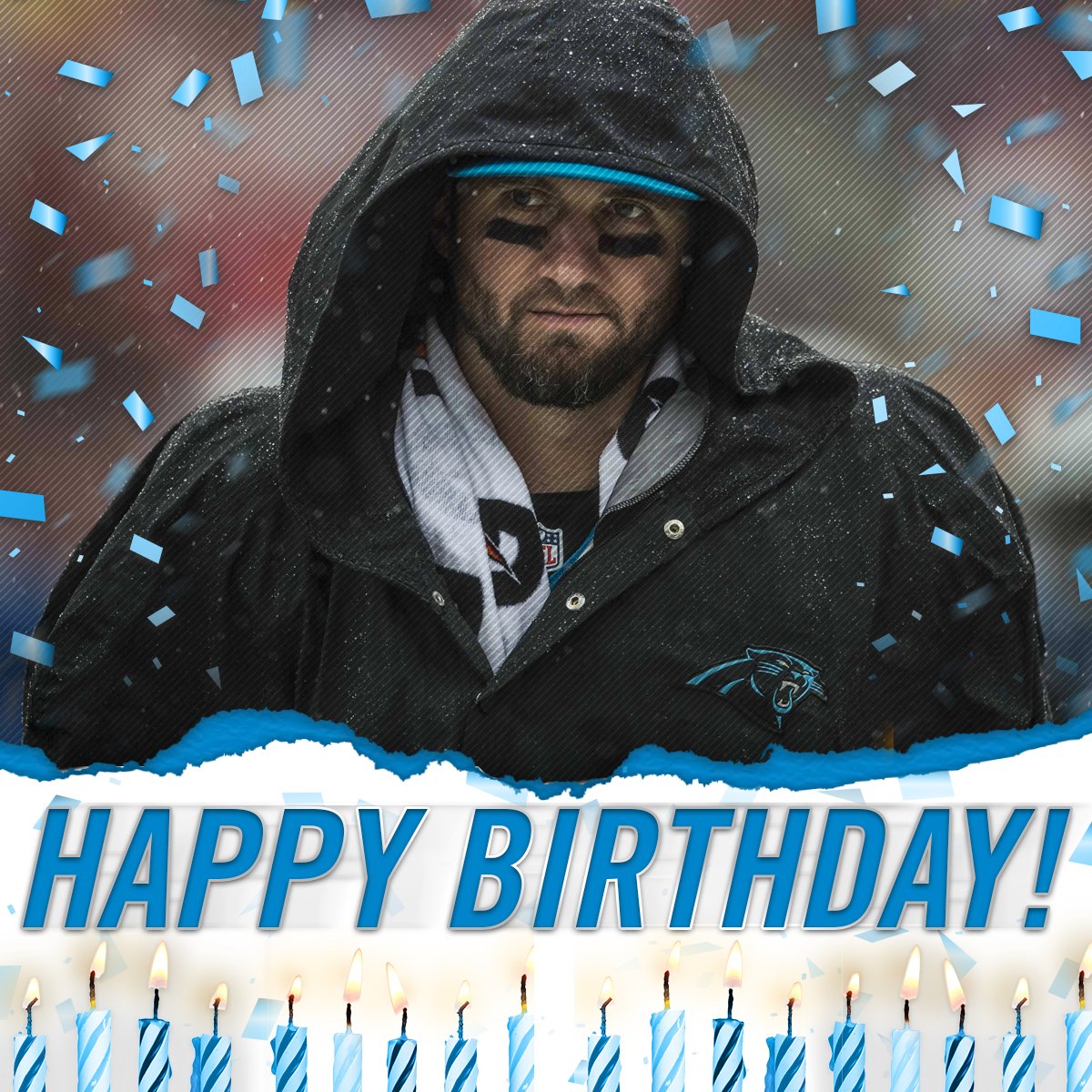 Panthers's tweet photo. Happy Birthday @DAnderson314! 🎉🎈🍰 https://t.co/MwXtKkEToP