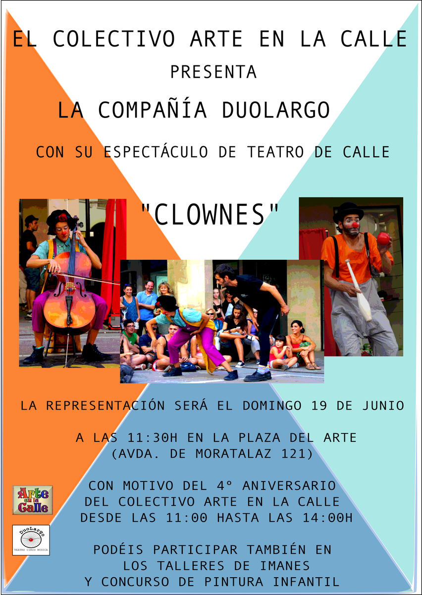 Y el domingo estaremos en la Plaza del Arte con el Colectivo Arte en la Calle, viva el arte en la calle!!!