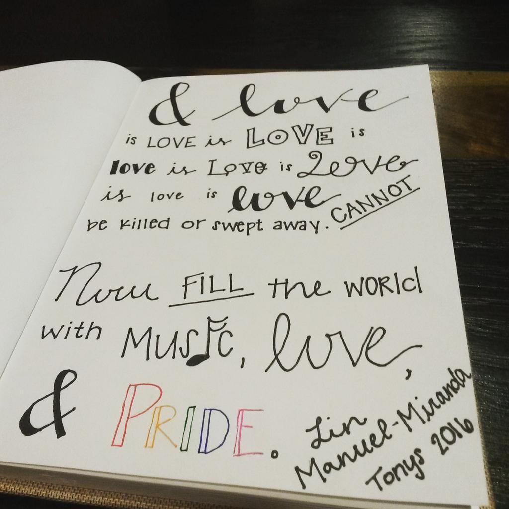 leavetheroots's tweet photo. @Lin_Manuel Yesterday I couldn't get the words from your Tonys speech out of my head so now they're in my sketchbook https://t.co/X9dV7BWvhY