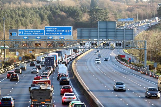 dailyecho's tweet photo. Twelve-mile tailbacks on motorway as lorry changes tyre https://t.co/LTxD6ajouf https://t.co/Pcf1qKB34H