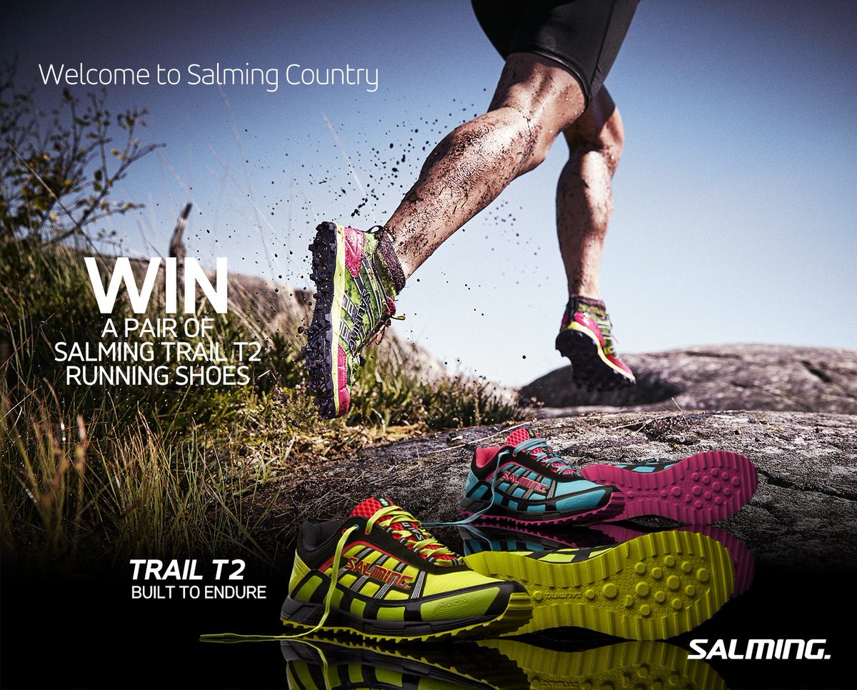 Salming_UK's tweet photo. COMPETITION: Win a pair of Trail T2 shoes! Like &amp; retweet this post to enter!

Competition closes 4pm on 22nd June. https://t.co/nYXqkxRpev