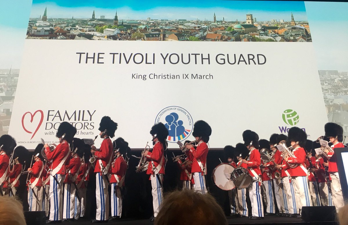Wonca16's tweet photo. Spectacular opening ceremony #WONCA 16, where The Tivoli Youth Guard welcomed GP’s from 70 countries.#wonca16 https://t.co/zcVa8dQtVd