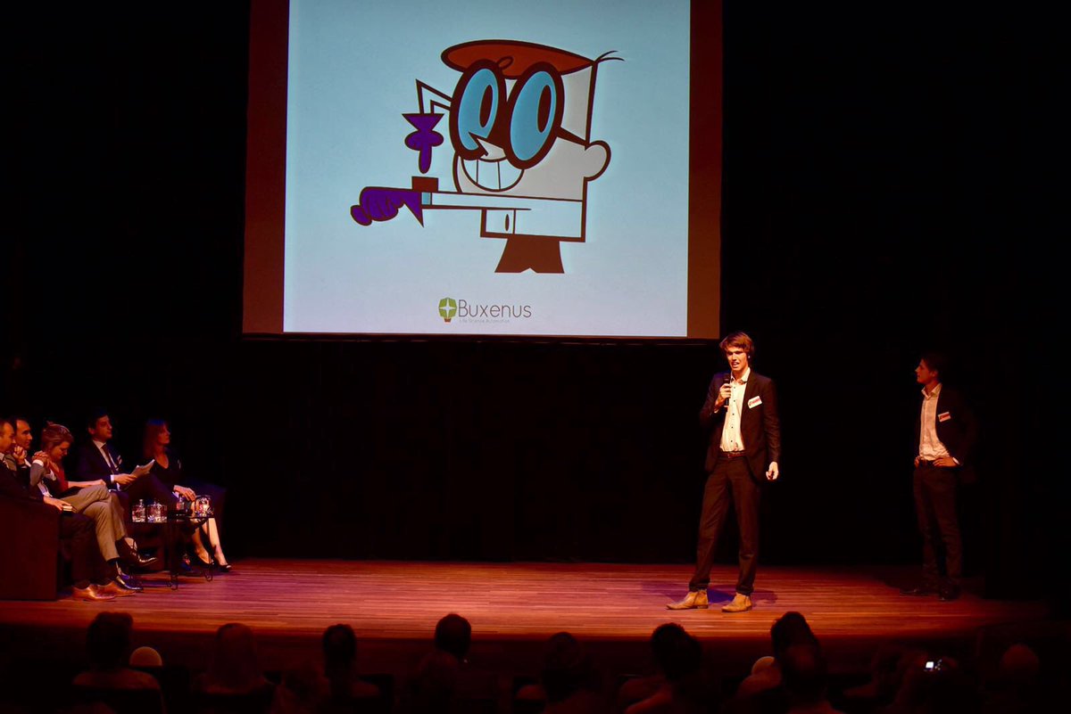 Finalist no. 2, Buxenus. Max and Jan focus on scientists, biotech producers and research labs. Making Dexter happy.