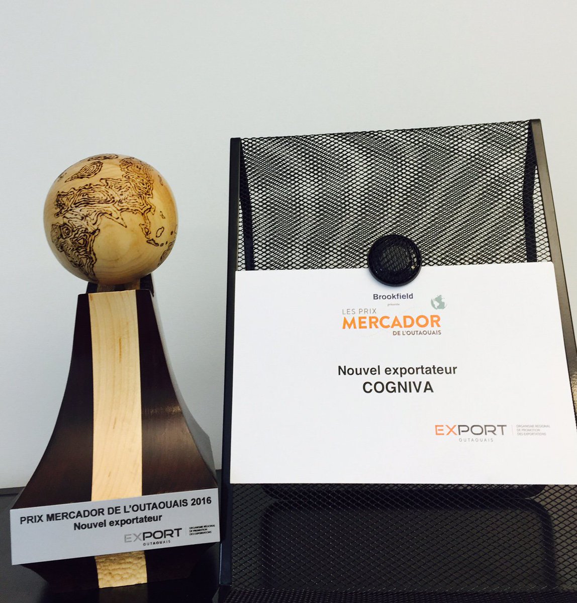 Nous sommes fiers d'avoir remporté Prix Mercador Nouvel exportateur! Merci à <a href="/ExportOutaouais/">Export Outaouais</a> - un grand succès!