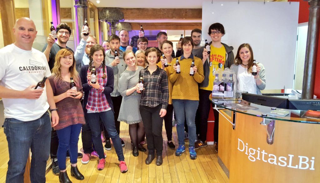caledonianbeer's tweet photo. This lucky lot received a tasty delivery from us just now. #CheersToBeer @DigitasLBi_UK! https://t.co/ITxJntm1aq