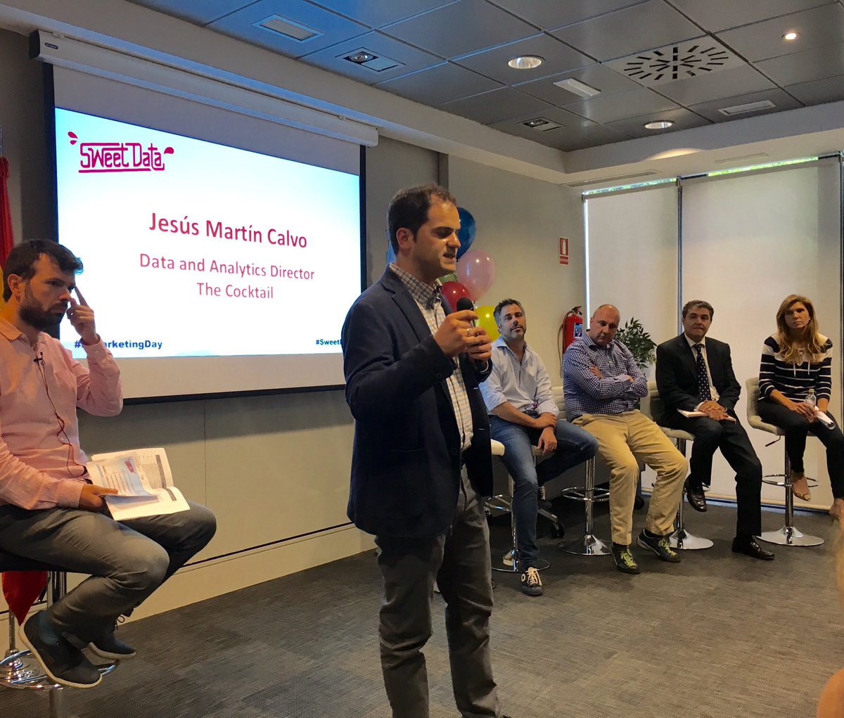 IEBigData's tweet photo. Big Data, Bigger Impact? How we get value from data-driven marketing?.. Panel II on live #ieMarketingDay #SweetData https://t.co/YugJ5nCMUF