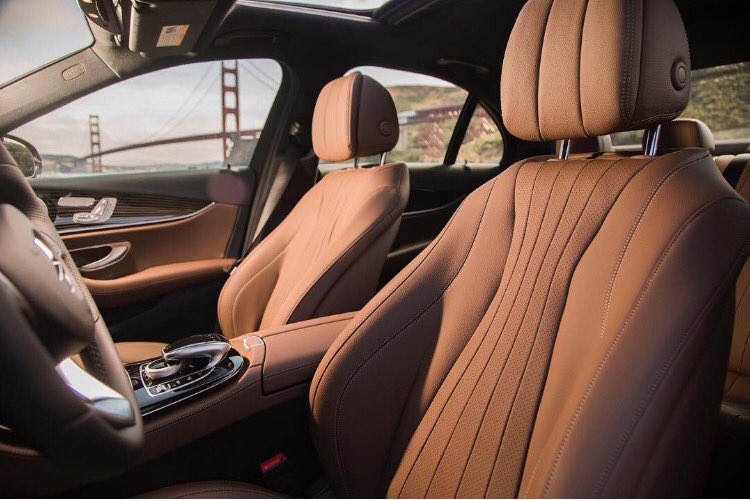 MercedesBenzUSA's tweet image. Interior, personalized materials in the 2017 E-Class further heighten its emotional design. #MBPressDrive