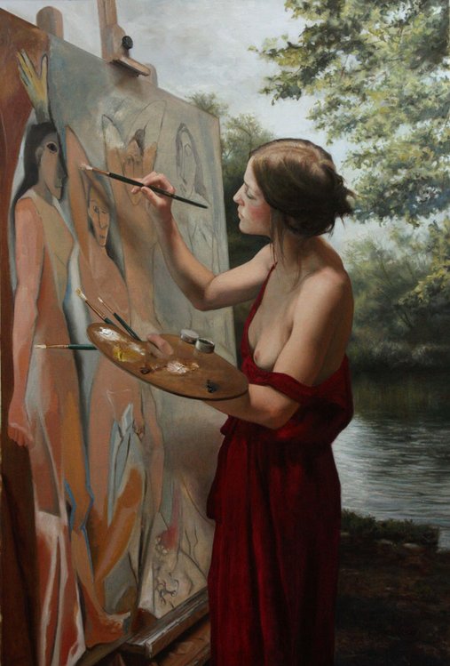GiuseppeTurrisi's tweet photo. "Disegna la tua vita seguendo le passioni, non le regole." L.Capuano

Painting by #CesarSantos

#DonneECitazionismo https://t.co/qdGDpy4oaW