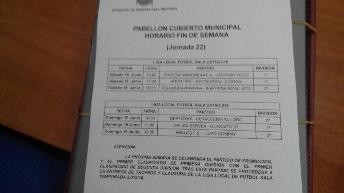 futsalmarchena's tweet photo. Horarios : https://t.co/4CNrqSaHQC