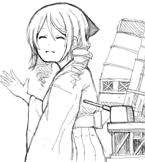 絵茶にて、春風。 