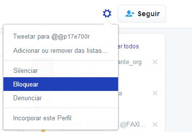 Se não quer que eu te siga, me bloqueia de uma vez. Quem não quer ser seguido faz isso ao invés de encher o saco!