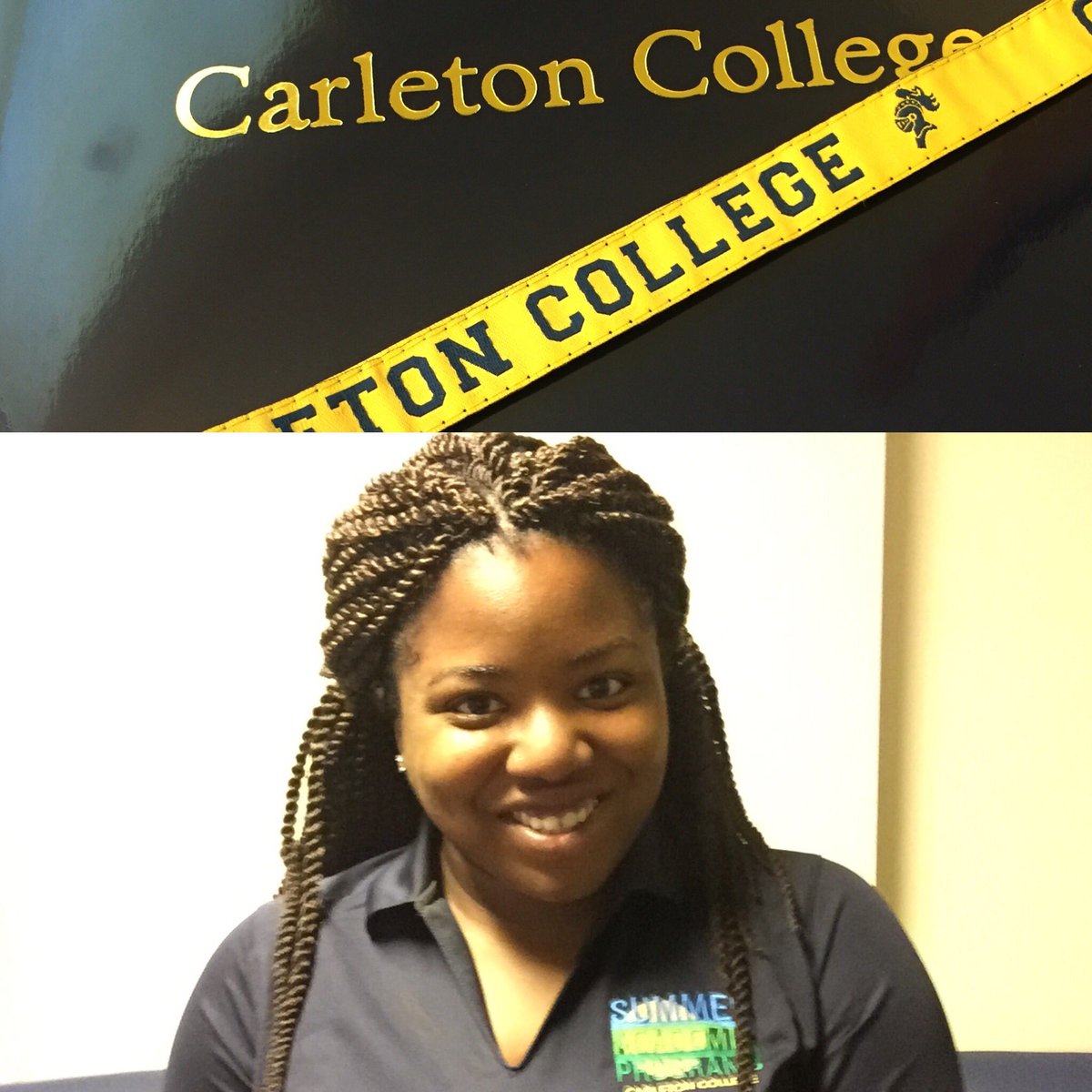 HESAatUNCG's tweet photo. Amber rocking her colors in MN: "Carleton's school colors are blue and maize. The blue is more of a royal blue!" https://t.co/gs7BKqjCBx