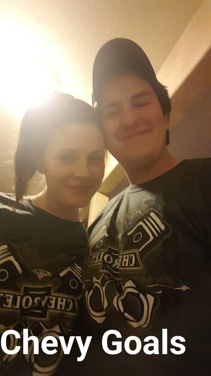 MNRhodester's tweet photo. I wonder who could have bought her such a cool shirt? Ironically it's the same shirt that I have! 😉 #chevygoals https://t.co/hiCBLIcSQd