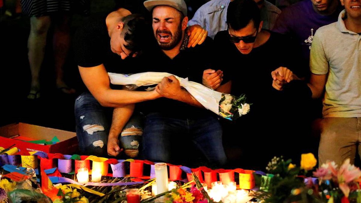 democracynow's tweet photo. Puerto Rico in Mourning: Nearly Half of the Orlando Massacre Victims were from the Island https://t.co/q7L9I4hCvv https://t.co/kak8q7ZDxi