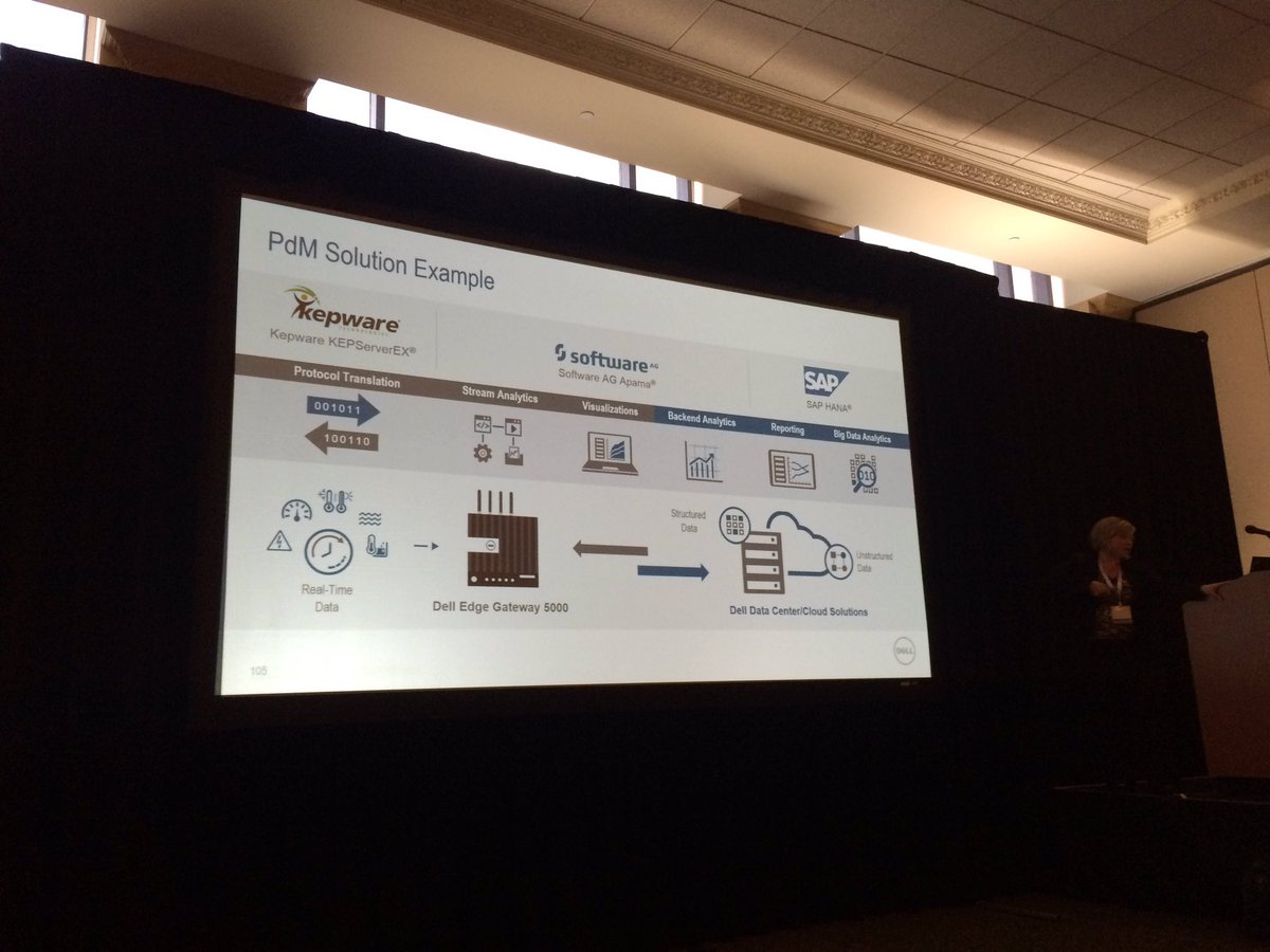 KirstnBillhardt's tweet photo. #SAPMIF16 From Level 0 to the #cloud -- @frankcausa walks through our #predictive maintenance solution. https://t.co/eWFTaKmric