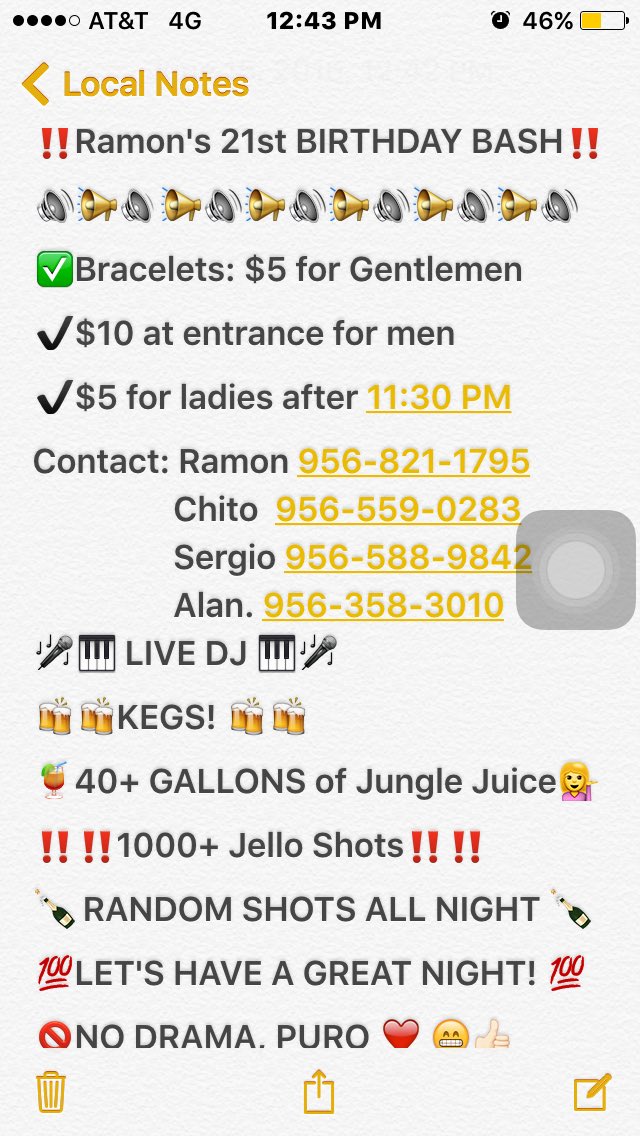 RamonLopez_69's tweet photo. Ramon's Bday Bash!!!#whats9plus10 🍻 LET'S GET IT!!! JUNE 18, 2016 https://t.co/IRD9IaVltV