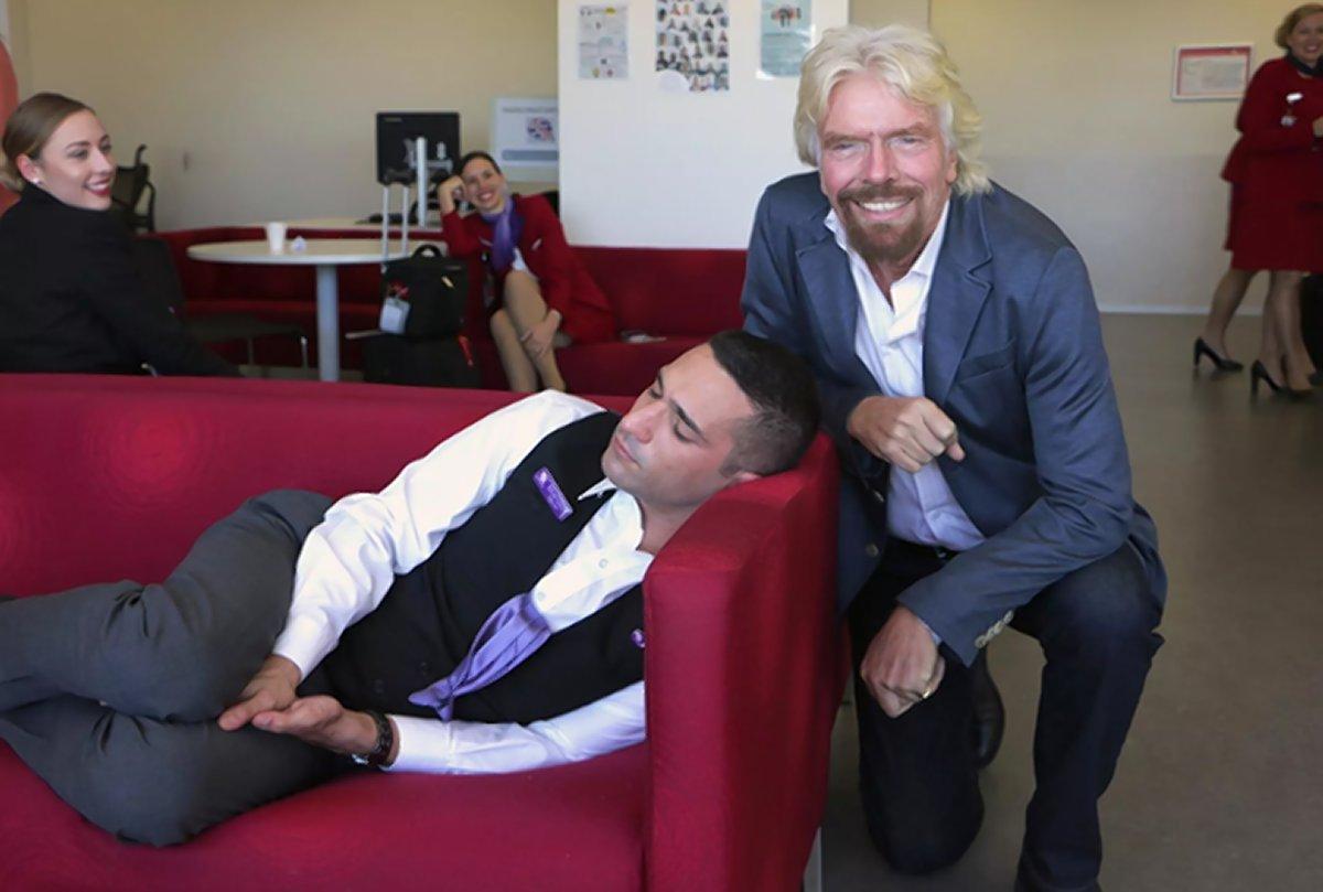 SimpliFlyApp's tweet image. Sir Richard Branson does have a sense of humor with his employees ... snip.ly/ejm7s