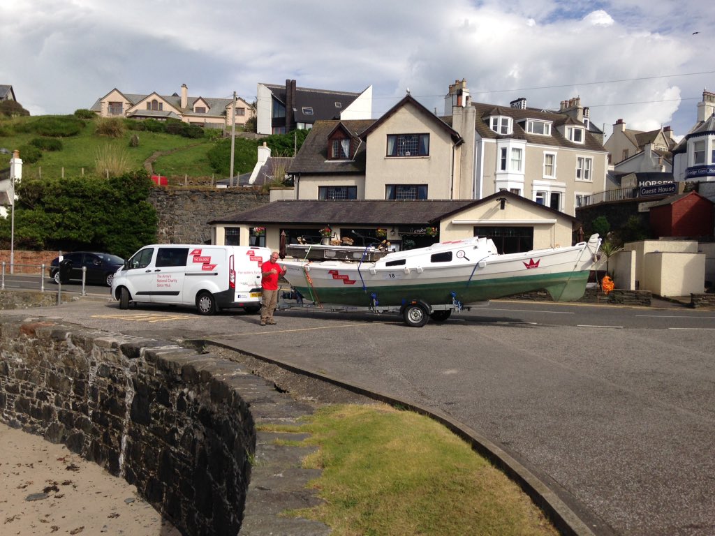 sailthepeaks's tweet photo. Ready for the road.Thanks to Robert &amp; Willy in Portpatrick, &amp; the @Soldierscharity support team #3PeaksYachtRace https://t.co/k4P8EuJCfo