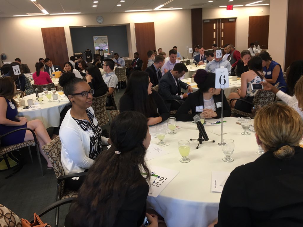 bostonchamber's tweet photo. We have a full house @BostonFed for #internbuzz16! Interns from all over the city have come together to network. https://t.co/e9FSY6evOv