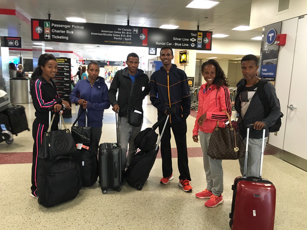 I have just arrived in Boston for my first race this season this Friday at the @adidasBoostBos !