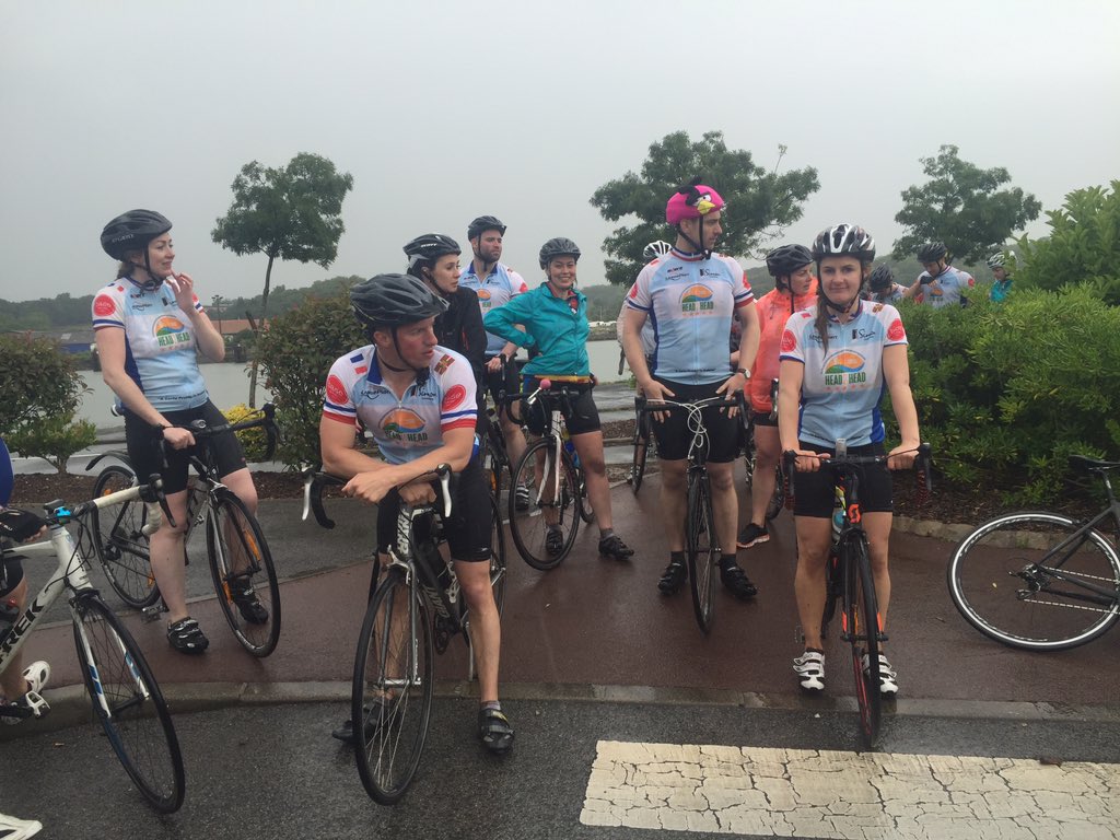 Head2Head2016's tweet photo. Day 4 complete - 120km, a little sun &amp; lots of rain. Only one day left #H2H2016 @Dublin_Simon. https://t.co/tKAjViLSG3