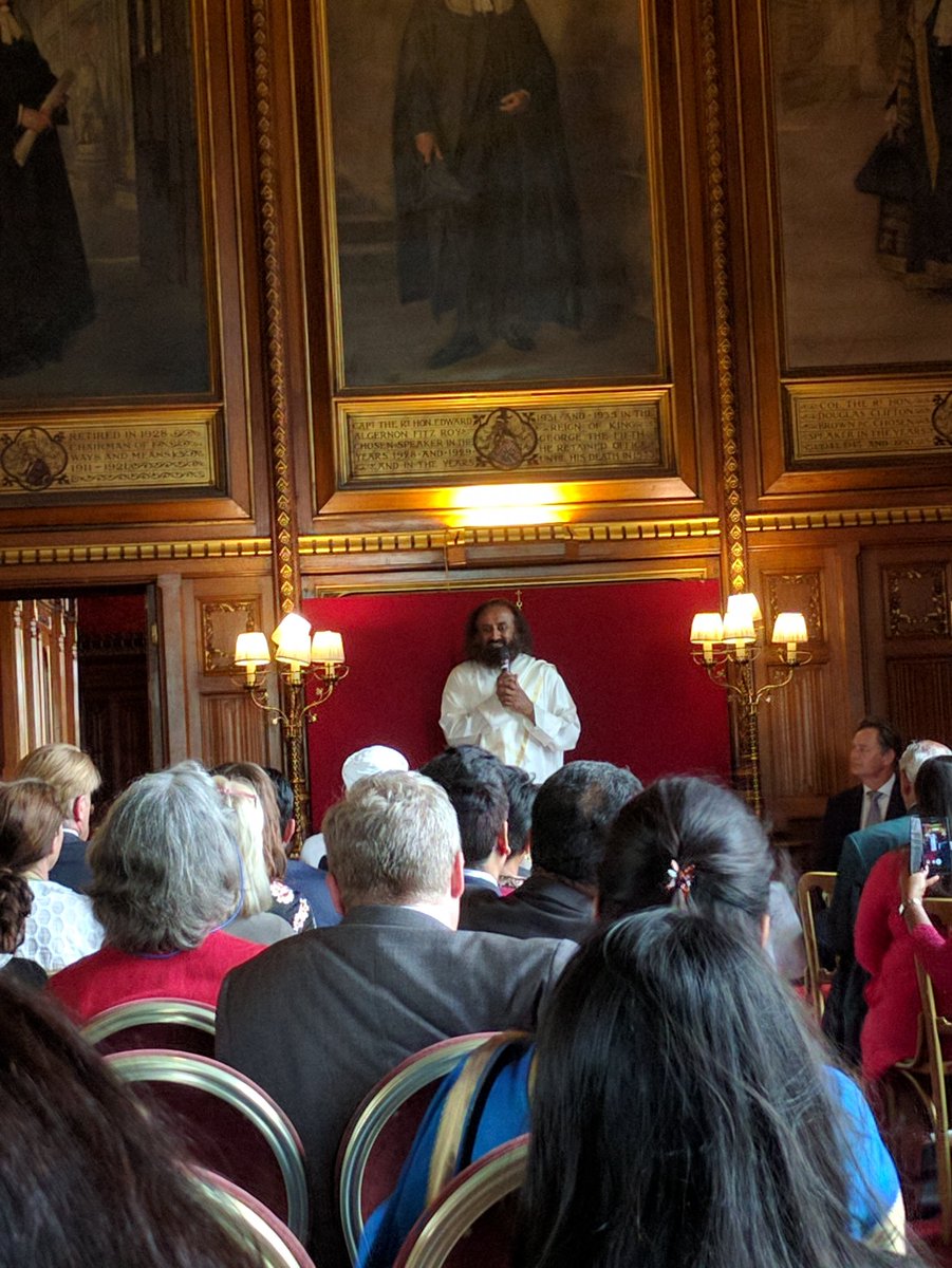Very interesting listening to Sri Sri Ravi Shankar talking inclusion peace and meditation
