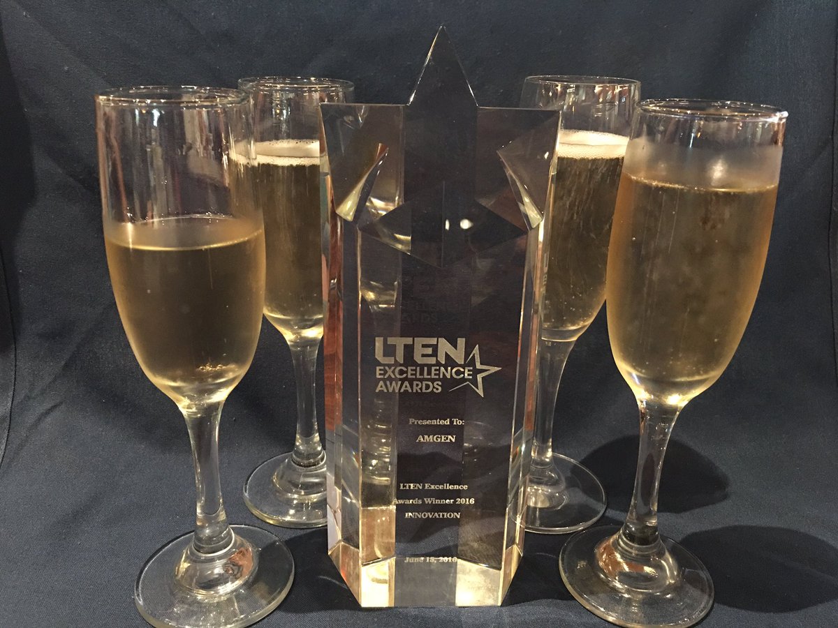 MetajournLLC's tweet photo. Congratulations to the Amgen team for winning an LTEN Excellence Award!! So happy to be your partner!! https://t.co/E8cp6Vypz4