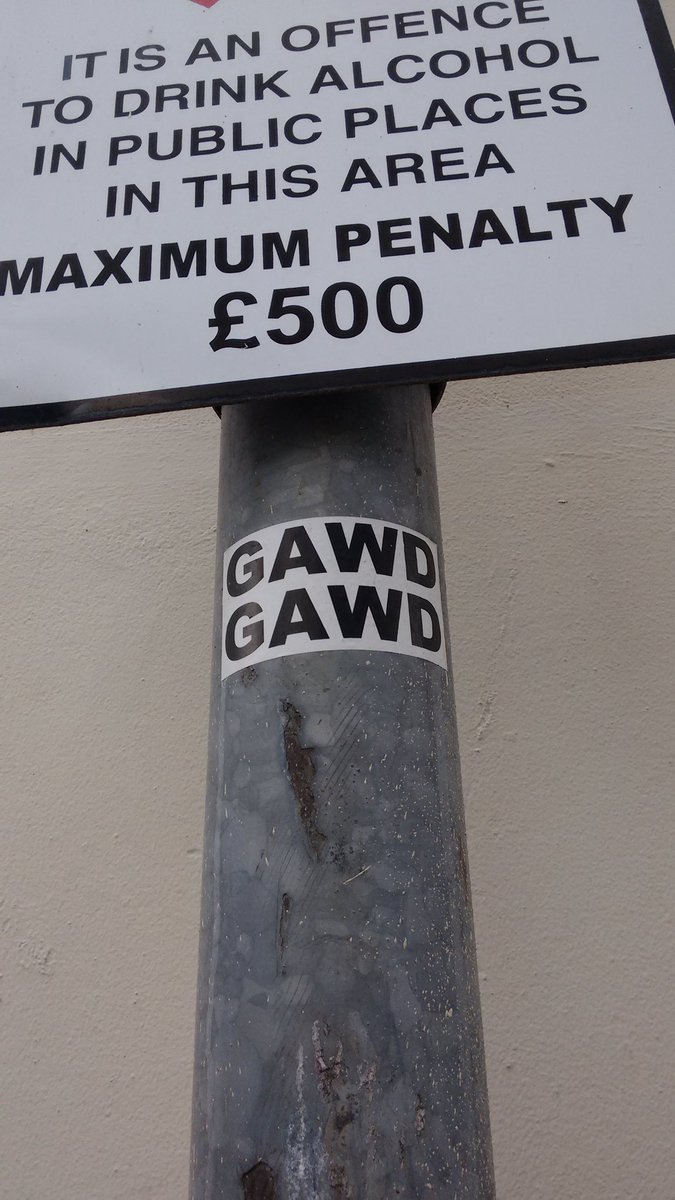 Belfast_Beyond's tweet image. More #stickerbombs around #Belfast #NorthernIreland @rask_tdaklann #BelfastCityGrime #Gawd #graffiti #streetart