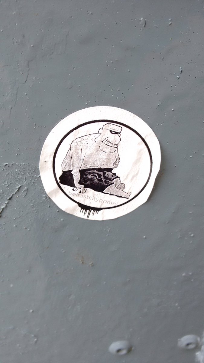 Belfast_Beyond's tweet image. More #stickerbombs around #Belfast #NorthernIreland @rask_tdaklann #BelfastCityGrime #Gawd #graffiti #streetart