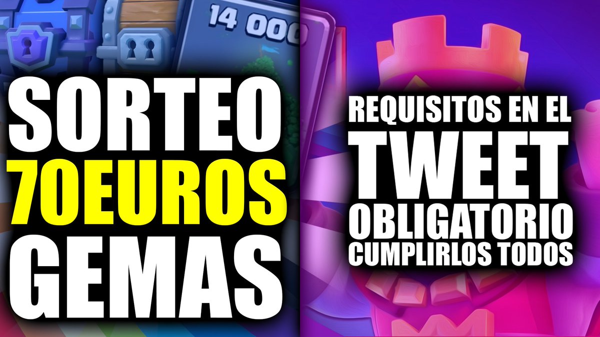 byJaVi99's tweet photo. 🎁SORTEO GEMAS🎁

Requisitos:
- Seguir @byJaVi99
- Dar RT al Tweet
- Sub al canal: https://t.co/t16DajYW1T

¡SUERTE!🚀🚀 https://t.co/U4Luf1FWVR