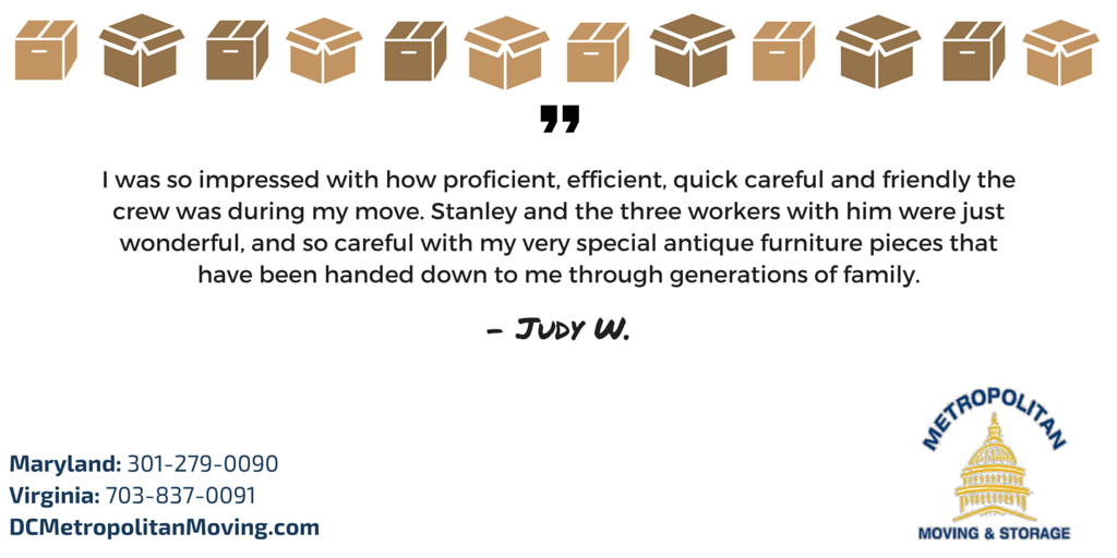 metromovingdc's tweet photo. Keep the testimonials coming! Thank you! Happy to be named one of Washington's top moving companies. @washingtonpost https://t.co/ZLQYgsTjUl