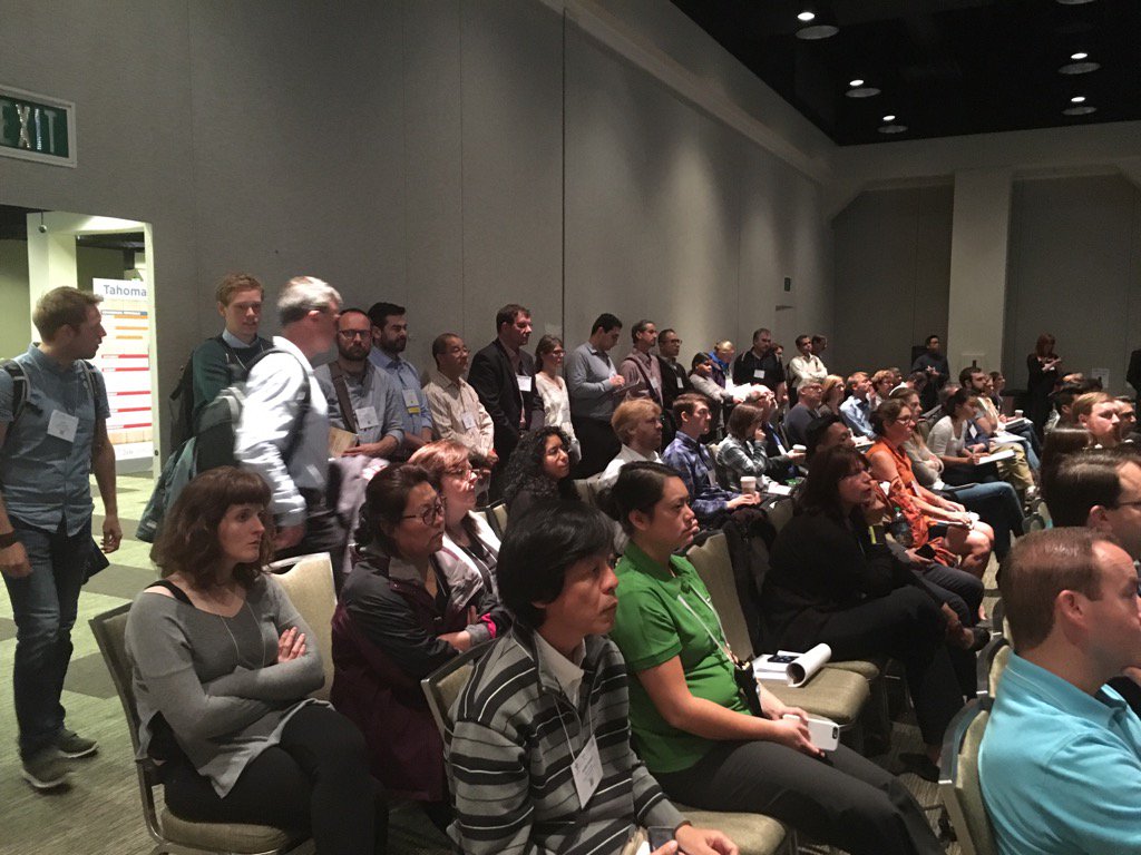 Cytometryman's tweet photo. #CYTO2016  Standing room only at standards and calibration session - Seattle ISAC Congress https://t.co/VYZrtBYvCI