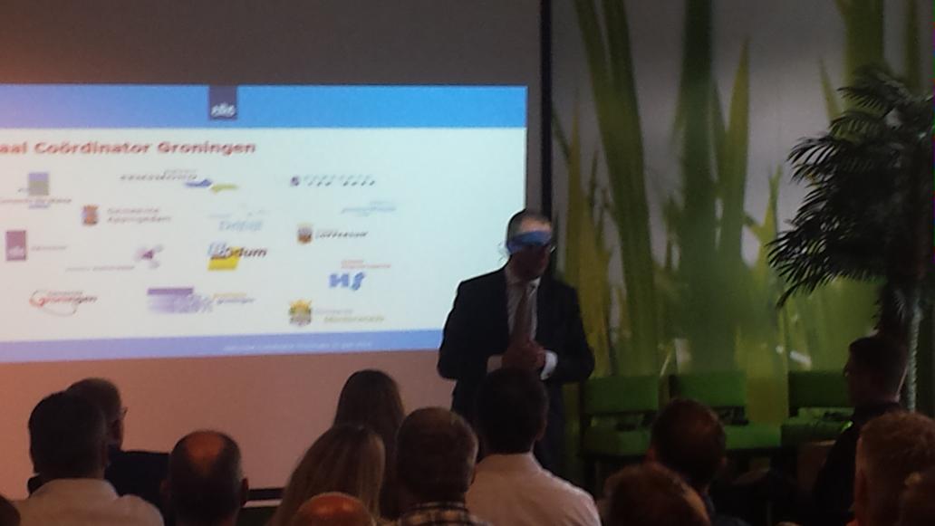 Nationaal coördinator Groningen Hans Alders. Presentatie Kansrijk Groningen