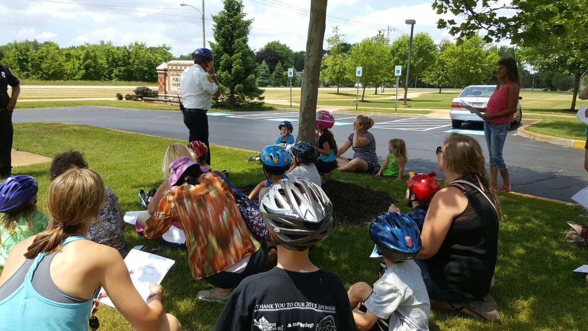 Clay_Fire's tweet photo. #FMCherrone teach bike safety at Harris Branch Library #Engine24 https://t.co/tg51KzyVzv