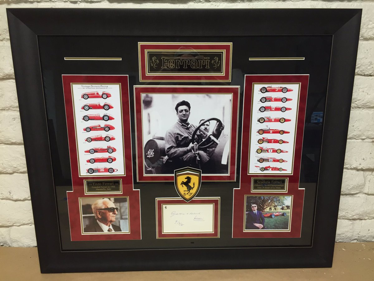 FrameWorksAZ's tweet image. Doing what other framers simply cannot. #Ferrari #customframing #justframed frameworksaz.com