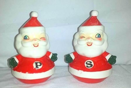 JunkYardBlonde's tweet photo. Mid Century Howard Holt Santa Shakers https://t.co/09YTFVzXf8 #mcm #howardholt #winkingsanta #kitschy #kitschmas https://t.co/fdKvK4ON3H