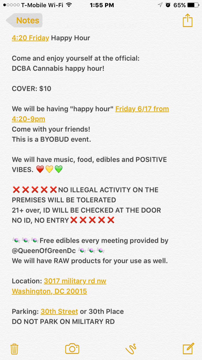QueenOfGreenDC's tweet photo. This #Friday!! #Cannabis Happy Hour For The #DMV #BYOBud #DC https://t.co/SgaHLixJ0v