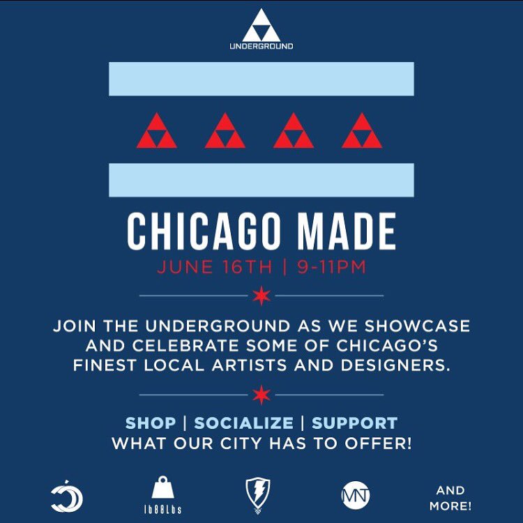CremeChicago's tweet photo. Come and see use tomorrow night @undergroundchi from 9-11 pm. We will be dropping new exclusive summer pieces. https://t.co/jURHpMzmoU