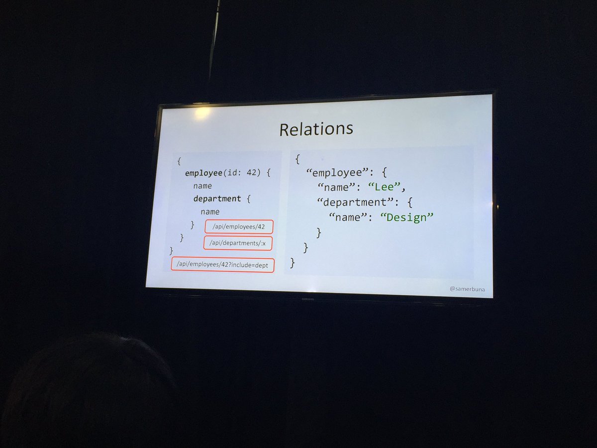 codemouse's tweet photo. Kill your custom endpoints with #GraphQL @samerbuna #ForgeDevCon https://t.co/NscldBrt6e