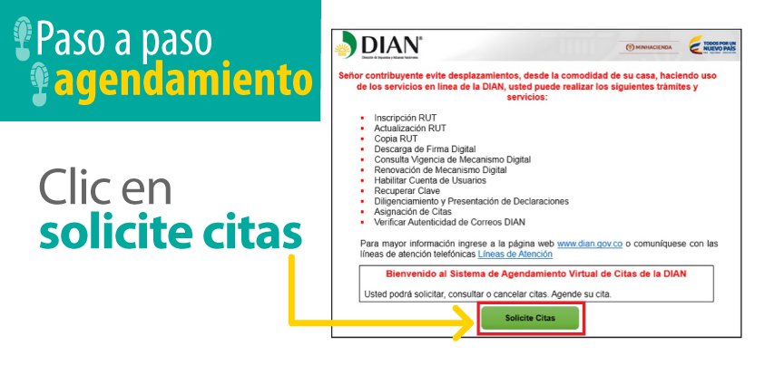 sistema de agendamiento citas dian