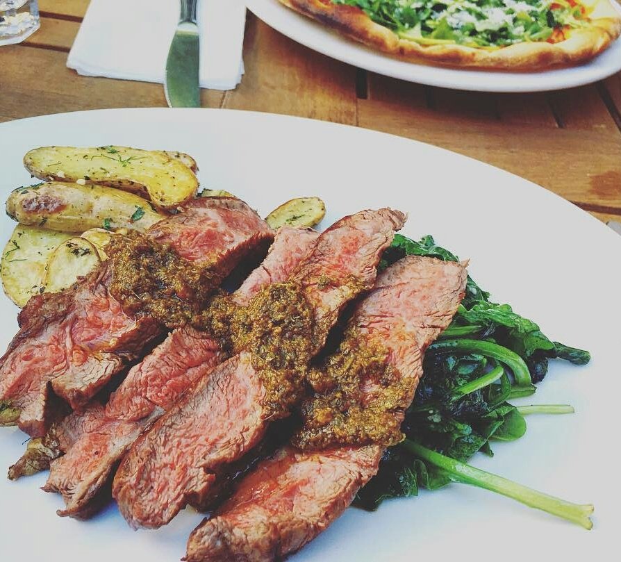 You shouldn't have to cook dinner after working hard all day! #CafeBernardo #r15bar #steakdinner #sacramento