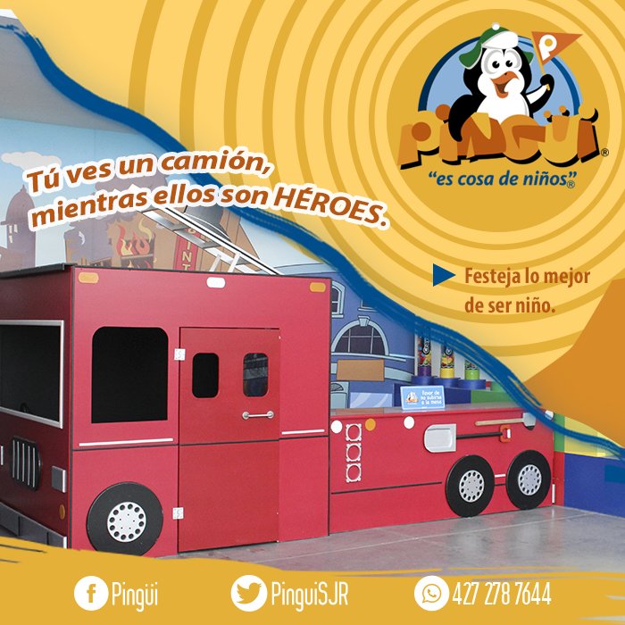 PinguiSJR's tweet photo. La #fiesta de tus pequeños debe ser en el mejor lugar. Aparta tu evento. #Pingui #EsCosaDeNiños #salóndefiestas https://t.co/CxxDFQmQG6