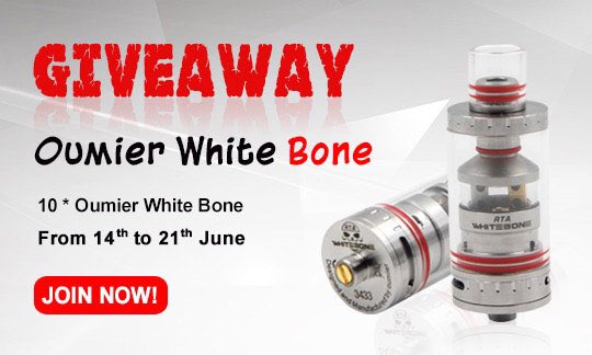 VapeComp's tweet photo. Oumier White Bone Giveaway!
RT &amp; ENTER HERE >> https://t.co/xz6yq9LVWo
#vape #competition #ecig #vape #comp #win https://t.co/IBamloiLPH