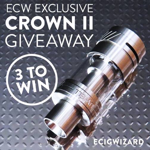 VapeComp's tweet photo. Crown 2 tank #giveaway (3 winners)!
RT &amp; ENTER HERE >> https://t.co/56yIJM4iNR
#vape #ecig #competition #vapelife https://t.co/r5jU6E5x9D