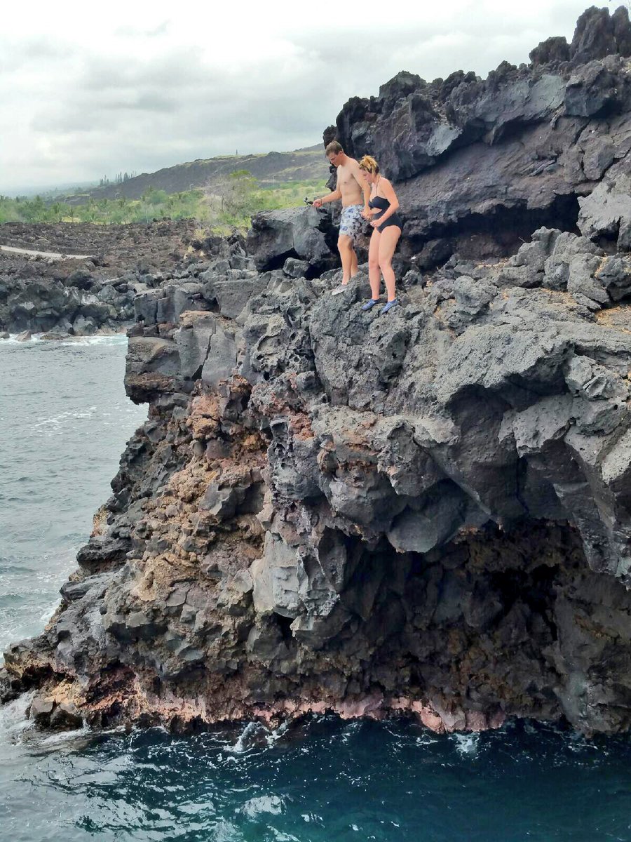 jordieshea's tweet photo. he said he would hold my hand when I jumped and wouldn't let go but.... #toscared ps:not pictured MASSIVE waves. https://t.co/4fPw3Eyg6b
