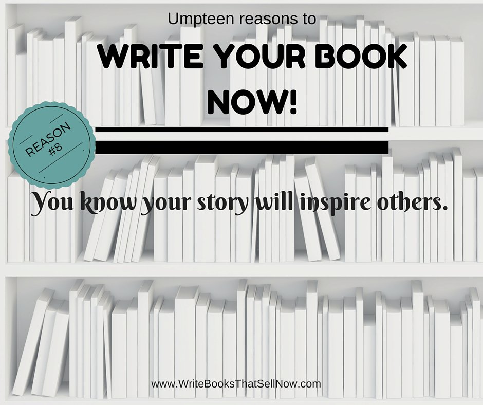 AnitaRHenderson's tweet photo. Need a good reason to write your book?
#WriteBooksThatSellNow #smartwomenwrite https://t.co/o1Ro2JlGeZ