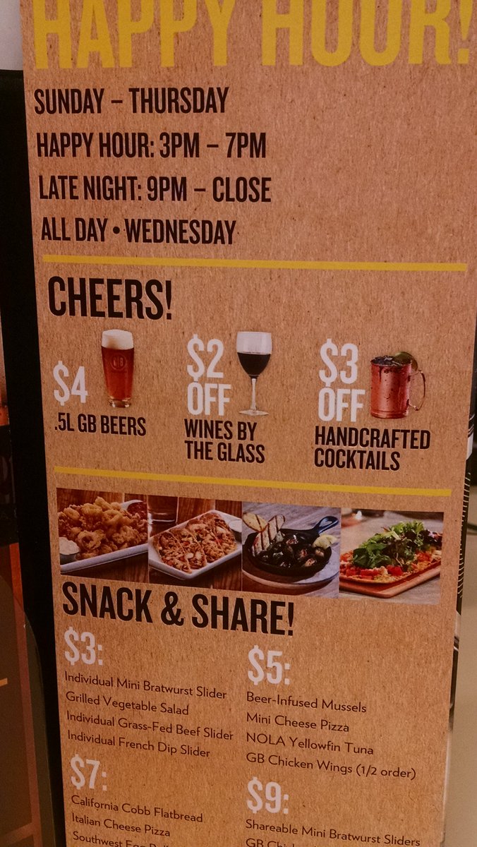 Did you hear? All Day Happy Hour every Wednesday at the Gordon Biersch in Tempe - so get in here for game#6!